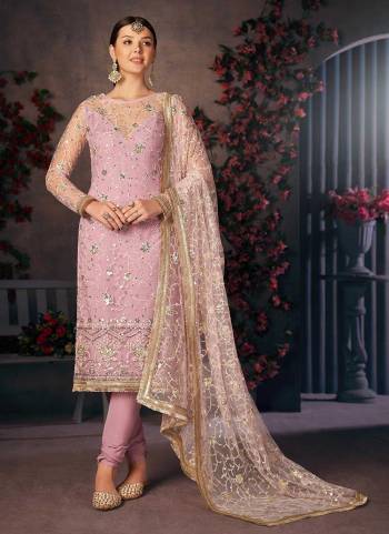 For A Beautiful Look,Grab These Suit in Pretty Colored.These Top And Dupatta Are Fabricated On Mono Net Pair With American Crepe Bottom.Its Beautified With Cotton Thread And Sequance Embroidery Work.