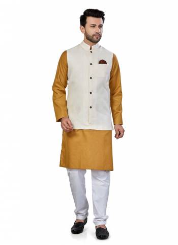 For A Festive Wear,Grab These Readymade Pair in Fine Colored.These Kurta And Jacket Are Fabricated On Linen Blend Pair With Cotton Bottom Come With Solid Work.Its Available in All Regular Size.