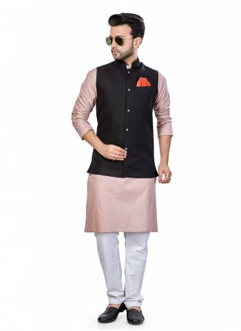 For A Festive Wear,Grab These Readymade Pair in Fine Colored.These Kurta And Jacket Are Fabricated On Linen Blend Pair With Cotton Bottom Come With Solid Work.Its Available in All Regular Size.