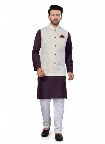 For A Festive Wear,Grab These Readymade Pair in Fine Colored.These Kurta And Jacket Are Fabricated On Linen Blend Pair With Cotton Bottom Come With Solid Work.Its Available in All Regular Size.