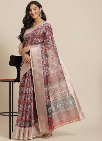 Grab These Beautiful Colored Saree Pair With Blouse.These Saree And Blouse Are Fabricated On Art Silk.Ist Beautified With Wevon Jari Border And Printed Work.