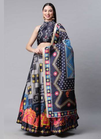 Grab These Designer Lehwenga Choli Come With Fine Colored.These Lehenga And Blouse Are Fabricated On Silk Pair With Silk Dupatta.Its Beautified With Designer Digital Printed Work.