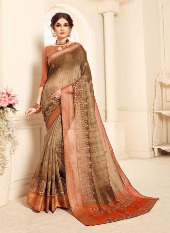 For A Different Looking Saree,Grab These Saree in Fine Colored Pair With Blouse.These Saree And Blouse Are Fabricated On Art Silk.its Beautified With Designer Work.