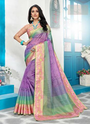 For A Different Looking Saree,Grab These Saree in Fine Colored Pair With Blouse.These Saree And Blouse Are Fabricated On Art Silk.its Beautified With Designer Work.