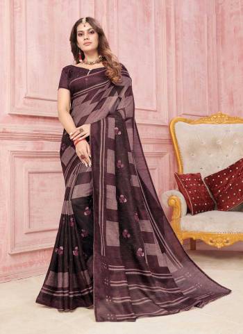 For A Different Looking Saree,Grab These Saree in Fine Colored Pair With Blouse.These Saree And Blouse Are Fabricated On Art Silk.its Beautified With Designer Work.