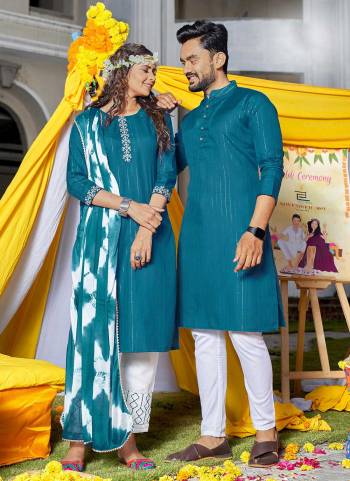 For A Looking Different,Grab These Couple Set Come With Fine Colored.These Top is Fabricated On Rayon Lurex Pair With Cotton Slub Bottom And Chiffon Dupatta.Buy Now These Amazing Set.