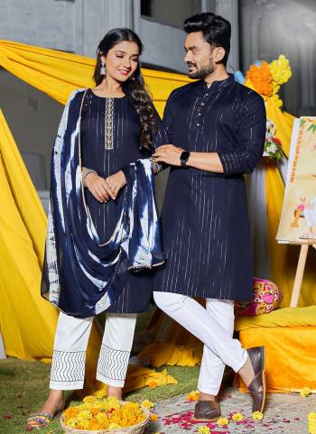 For A Looking Different,Grab These Couple Set Come With Fine Colored.These Top is Fabricated On Rayon Lurex Pair With Cotton Slub Bottom And Chiffon Dupatta.Buy Now These Amazing Set.