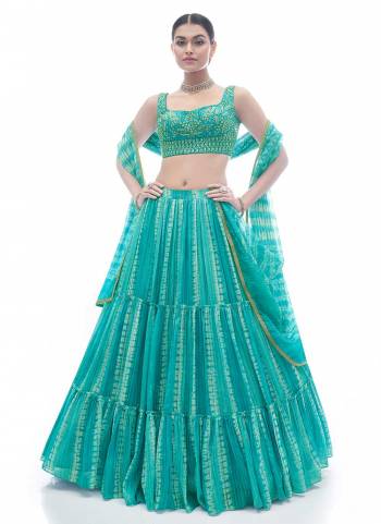 Grab These Designer Lehenga Choli In Al Over Fine Colored.These Lehenga And Blouse Are Fabricated On Jacquard Pair With Jacquard Dupatta.Its Beautified With Designer Thread Embroidery And Hand Work.