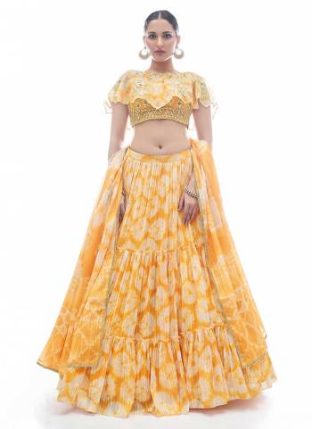 Grab These Designer Lehenga Choli In Al Over Fine Colored.These Lehenga And Blouse Are Fabricated On Jacquard Pair With Jacquard Dupatta.Its Beautified With Designer Thread Embroidery And Hand Work.