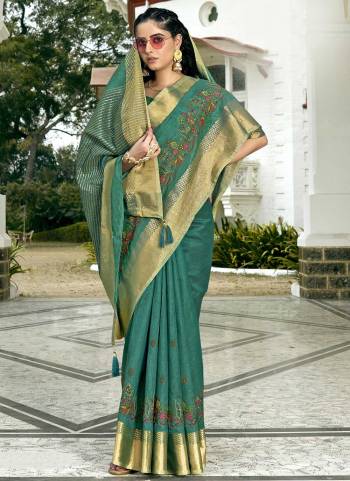 Grab These Saree in Fine Colored Pair With Matching Blouse.These Saree And Blouse Are Fabricated On Art Silk.Its Beautified With Wevon Designer,Jari Embroidery Work.