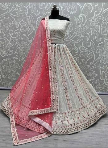 Grab These Beautiful Colored Lehenga Choli Pair With Blouse And Dupatta.These Lehenga And Blouse Are Fabricated On Georgette Pair With Soft Net Dupatta.Its Beautified With Heavy Designer Work.