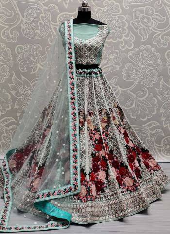 For A Designer Look,Grab These Lehenga Come With All Over Fine Colored.These Lehenga And Blouse Are Fabricated On Net Pair With SOft Net Dupatta.Its Beautified With Heavy Designer Work.
