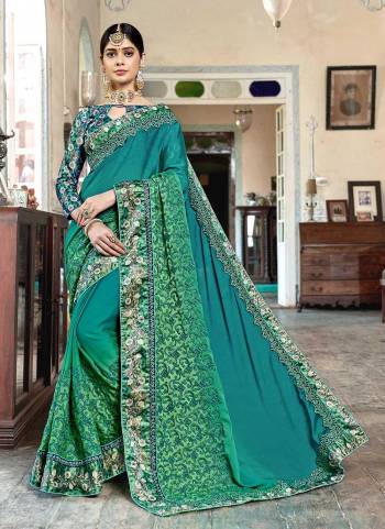 Grab These Fine Colored Saree Pair With Matching Colored Blouse.These Saree And Blouse Are Fabricated On Art Silk.its Beautified With Designer Work.