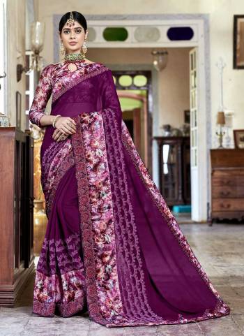 Grab These Fine Colored Saree Pair With Matching Colored Blouse.These Saree And Blouse Are Fabricated On Art Silk.its Beautified With Designer Work.