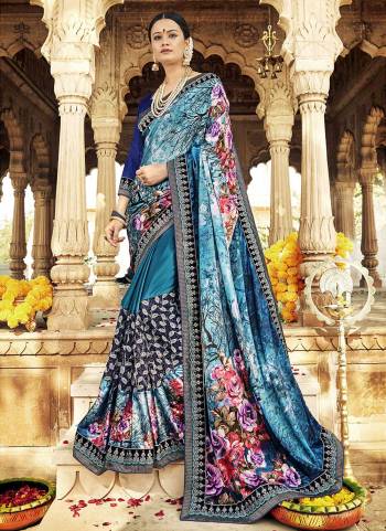 For A Different Look,Grab These Saree in Fine Colored.These Saree And Blouse Are Fabriated On Art Silk.Its Beautified With Digital Printed,Cut Petch Embroidery Work.