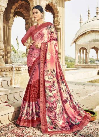 For A Different Look,Grab These Saree in Fine Colored.These Saree And Blouse Are Fabriated On Art Silk.Its Beautified With Digital Printed,Cut Petch Embroidery Work.