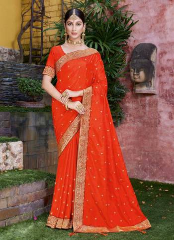 Grab These Saree in All Over Fine Colored.These Saree And Blouse Are Fabricated On Vichitra Silk.Its Beautified With Jari Embroidery Butti Work.