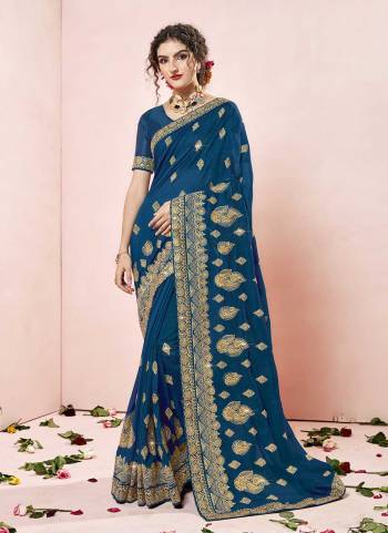 For A Diffrent Look,Grab These Saree in All Over Fine Colored.These Saree And Blouse Are Fabricated On Vichitra Silk.Its Beautified With Designer Embridery And Diamond Work.