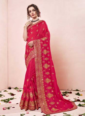 For A Diffrent Look,Grab These Saree in All Over Fine Colored.These Saree And Blouse Are Fabricated On Vichitra Silk.Its Beautified With Designer Embridery And Diamond Work.