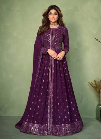 Grab these Free size stiched suit in All over fine colored.These Top and bottom are fabricated on Georgette pair With Georgette Dupatta.Its Beautified with  Designer Heavy Embroidery Work.