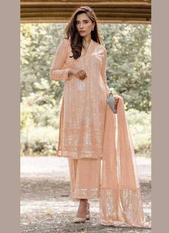 Grab These Beautiful Colored Plazzo Suit Pair Wth Bottom And Dupatta.These Top is Fabricated On Georgette Pair With Santoon Bottom And Nazmin Dupatta.Its Beautified With Designer Sequance Embroidery Work.