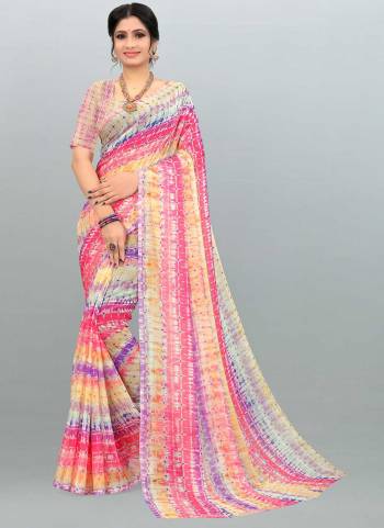 For A Beautiful Look,Grab These Saree in All Over Fine Colored.These Saree And Blouse is Fabricated On Chiffon.Its Beautified With Designer Digital Printed Work.