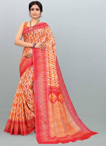 Grab These Saree in Fine Colored Pair With Matching Colored Blouse.These Saree And Blouse Are Fabricated On Linen Silk.Its Beautified With Designer Digital Printed Work.