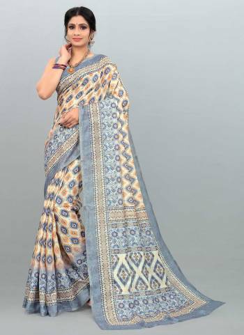 Grab These Saree in Fine Colored Pair With Matching Colored Blouse.These Saree And Blouse Are Fabricated On Linen Silk.Its Beautified With Designer Digital Printed Work.