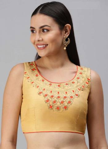 Grab These Readymade Blouse in Fine Colored.Its Fabricated On Art Silk With Designer Embroidey Work.Its Available in All Regular Size.