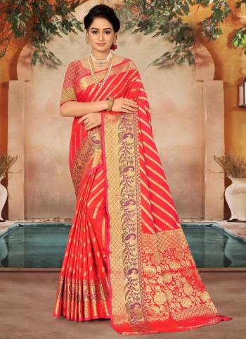 For A Different Look,Grab These Saree in Fine Colored Pair With Blouse.These Saree And Blouse Are Fabricated On Banarasi Silk.Its Beautified With Heavy Jari Wevon Designer Work.