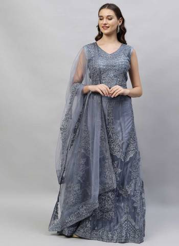 Grab These Fine Colored Lehenga Choli Pair With Designer Blouse And Dupatta.These Lehenga And Blouse Are Fabricated On Net Pair With Net Dupatta.Its Beautified With Designer Thread Embroidery Work.