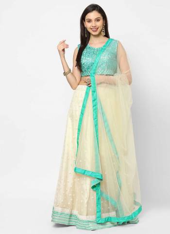 Grab These Fine Colored Lehenga Choli Pair With Designer Blouse And Dupatta.These Lehenga And Blouse Are Fabricated On Net Pair With Net Dupatta.Its Beautified With Designer Thread Embroidery Work.