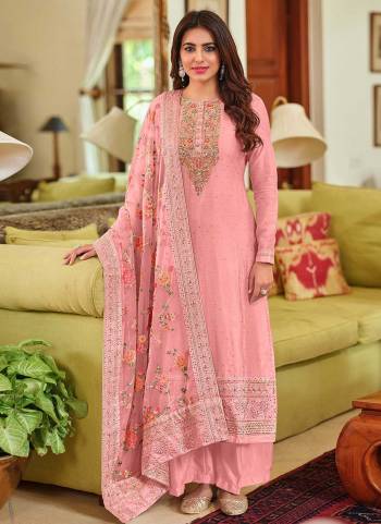 Grab These Plazzo Suit In All Over Fine Colored.These Top is Fabricated On Viscose Silk Pair With Santoon Bottom And Organza Dupatta.Its Beautified With Heavy Multy,Sequance Embroidery Work.