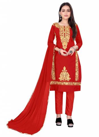 For A Casual Wear,Grab These Dress Material in Fine Colored.These Top And Bottom Are Fabricated On  Cotton Pair With Nazmin Dupatta.Its Beautified With Designer Embroidery Work.