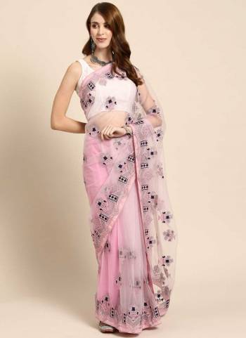 For A Beautiful Look,Grab These Saree in Fine Colored Pair With Blouse.These Saree And Blouse Are Fabricated On Net.Its Beatified With Designer Embroidery Beads And Stone Work.