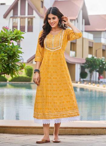 For A Festive Wear,Grab These Readymade Long Kurti Come With Fine Colored.These Kurti is Fabricted On Rayon.Its Beautified With Designer Printed, Embroidery Work.