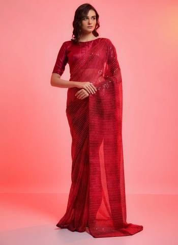 Grab These Fine Colored Saree Pair With Blouse.These Saree is Fabricated On Chiffon Pair With Banglori Satin Silk Blouse.Its Beautified With Prijam Printed And Sequance Embroidery Work.