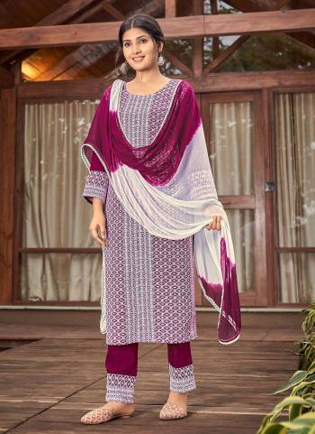 For A Different Look,Grab These Readymade Suit in Fine Colored Pair With Bottom And Dupatta.These Top And Bottom Are Fabricated On Rayon Pair With Nazneen Dupatta.Its Beautified With Schiffli And Sequance Embroidery Work.