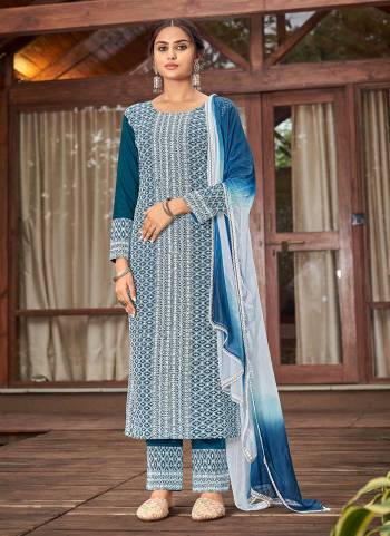 For A Different Look,Grab These Readymade Suit in Fine Colored Pair With Bottom And Dupatta.These Top And Bottom Are Fabricated On Rayon Pair With Nazneen Dupatta.Its Beautified With Schiffli And Sequance Embroidery Work.