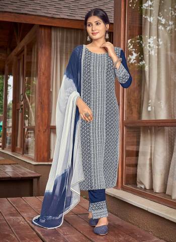 For A Different Look,Grab These Readymade Suit in Fine Colored Pair With Bottom And Dupatta.These Top And Bottom Are Fabricated On Rayon Pair With Nazneen Dupatta.Its Beautified With Schiffli And Sequance Embroidery Work.