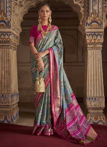 Grab These Saree in All Over Beautiful Colored.These Saree And Blouse Are Fabricated On Patola Silk.Its Beautified With  Woven Jari Designer,Patola Printed And Diamond Work.