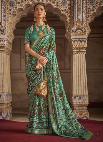 Grab These Saree in All Over Beautiful Colored.These Saree And Blouse Are Fabricated On Patola Silk.Its Beautified With  Woven Jari Designer,Patola Printed And Diamond Work.