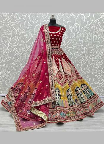 For A Designer Look,Grab These Lehenga Choli in Beautiful Colored Pair With Designer Blouse And Dupatta.These Blouse And Lehenga Are Fabricated On Velvet Pair With Soft Net Dupatta.its Beautified With Heavy Designer Work.