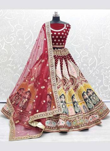 For A Designer Look,Grab These Lehenga Choli in Beautiful Colored Pair With Designer Blouse And Dupatta.These Blouse And Lehenga Are Fabricated On Velvet Pair With Soft Net Dupatta.its Beautified With Heavy Designer Work.