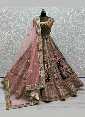 For A Designer Look,Grab These Lehenga Choli in Beautiful Colored Pair With Designer Blouse And Dupatta.These Blouse And Lehenga Are Fabricated On Velvet Pair With Soft Net Dupatta.its Beautified With Heavy Designer Work.