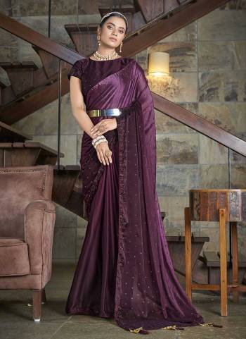 For A Different Look,Grab These Saree in All Over Fine Colored Pair With Blouse.These Saree And Blouse Are Fabricated On Rangoli Silk.Its Beautified With Padding Color,Swarovski Diamond Work.