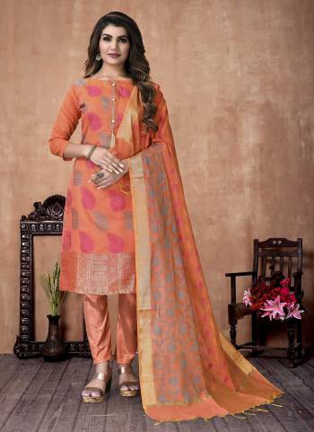 Grab These Casual Wear Dress Material in Fine Colored Pair With Bottom And Dupatta.These Top is Fabricated On Banarasi Silk Pair With Santoon Bottom And Banarasi Silk Dupatta.Its Beautified With Wevon Designer Work.