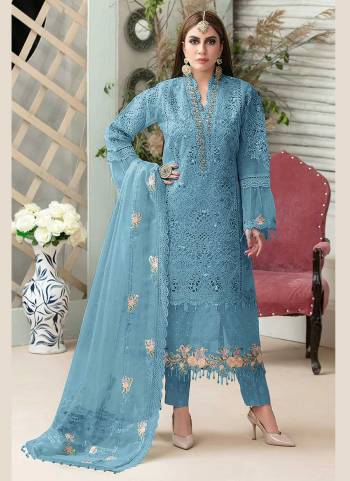 For A Beautiful Look,Grab These Suit in All Over Fine Colored Pair With Bottom And Dupatta.These Top And Dupatta Are Fabricated On Butterfly Net Pair With Santoon Bottom.Its Beautified With Heavy Sequance Embroidery,Moti Work.