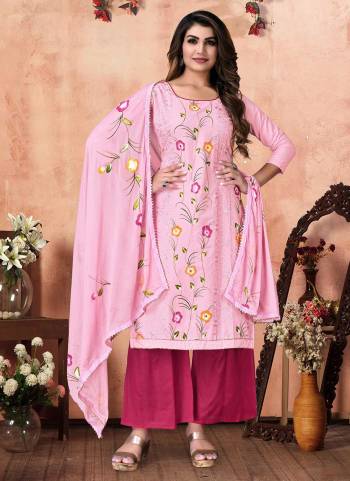 For A Beautiful Look,Grab These Suit in All Over Fine Colored.These Top Is Fabricated On Cotton Pair With Cotton Bottom And Fancy Dupatta.Its Beautified With Designer Embroidery Work.