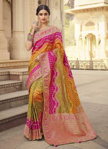 For A Beautiful Look,Grab These Saree in Fine Colored Pair With Blouse.These Saree Are Silk And Blouse Are Fabricated On Art Silk.its Beautified With Wevon Jari Designer With Embroidery Work.